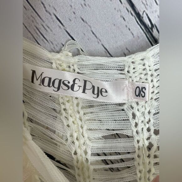 Mags & Pye Shaggy Tank Top Sheer O/S - Picture 4 of 4